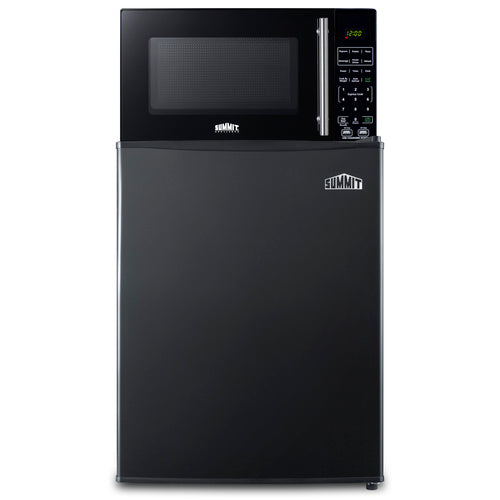 Summit Microwave/Refrigerator Combination with Allocator, Black (MRF29KA)