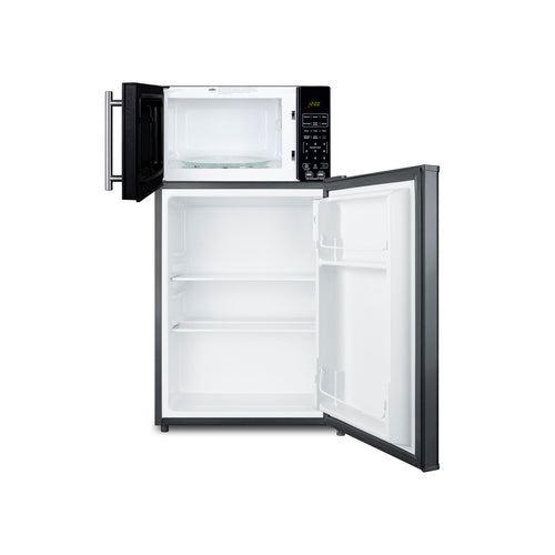 Summit Microwave/Refrigerator Combination with Allocator, Black (MRF29KA)