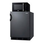 Summit Microwave/Refrigerator-Freezer Combination with Allocator, Black (MRF66BKA)