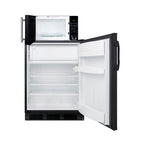 Summit Microwave/Refrigerator-Freezer Combination with Allocator, Black (MRF66BKA)
