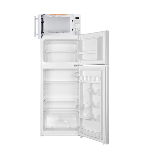 Summit Microwave/Refrigerator-Freezer Combination with Allocator, White (MRF72WA)