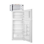 Summit Microwave/Refrigerator-Freezer Combination with Allocator, White (MRF72WA)