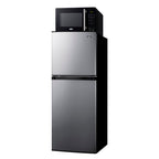 Summit Microwave/Refrigerator-Freezer Combination with Allocator, Black (MRF882PLALHD)