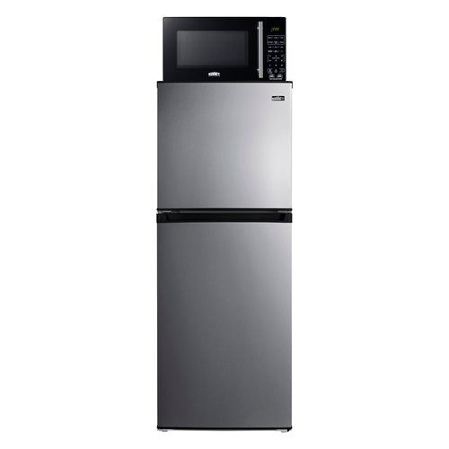 Summit Microwave/Refrigerator-Freezer Combination with Allocator, Black (MRF882PLALHD)