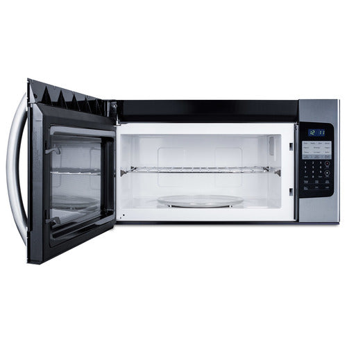 Summit Over-the-Range Microwave, 30" Wide, Black/SS (OTRSS301)