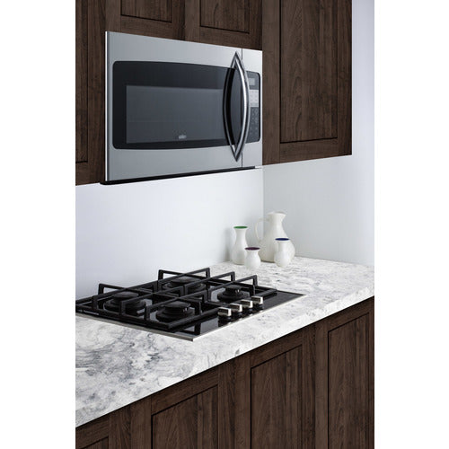Summit Over-the-Range Microwave, 30" Wide, Black/SS (OTRSS301)