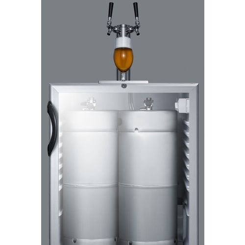 Summit Built-In Beer Dispenser, ADA Compliant, 24" Wide, Black (SBC56GBIADA)