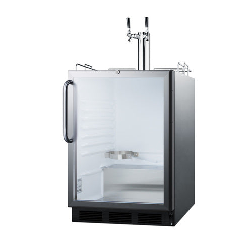 Summit Built-In Beer Dispenser, ADA Compliant, 24" Wide, Stainless Steel (SBC56GBICSSADA)