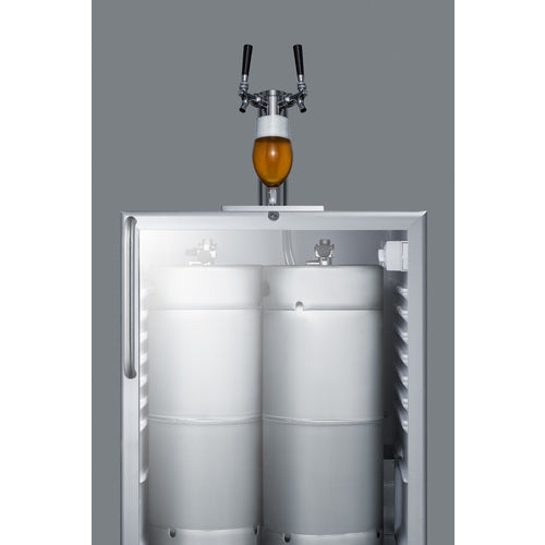 Summit Built-In Beer Dispenser, ADA Compliant, 24" Wide, Stainless Steel (SBC56GBICSSADA)