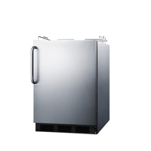 Summit Outdoor Kegerator, ADA Compliant, 24" Wide, Stainless Steel (SBC54OSBIADANK)