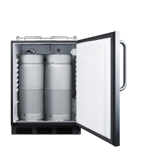 Summit Outdoor Kegerator, ADA Compliant, 24" Wide, Stainless Steel (SBC54OSBIADANK)