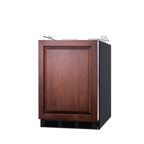 Summit Built-In Kegerator, ADA Compliant (Panel Not Included), 24" Wide, Black (SBC58BLBIADANKIF)