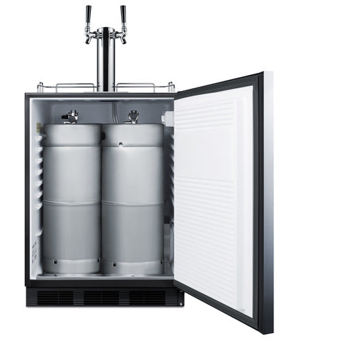 Summit Built-In Kegerator, ADA Compliant, 24" Wide, Black (SBC58BLBIADA)