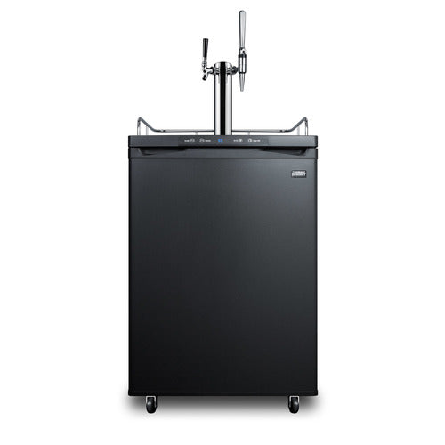Summit Coffee Kegerator, 24" Wide, Black (SBC635MCMTWIN)