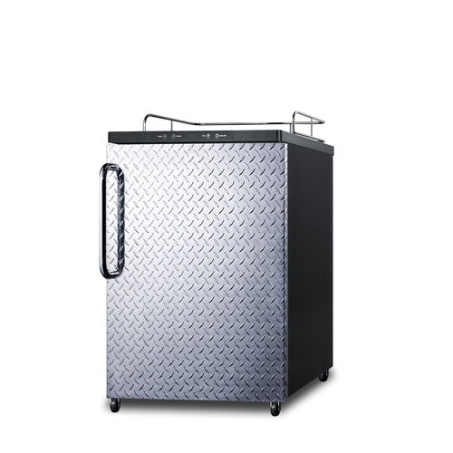 Summit Kegerator, 24" Wide, Black (SBC635MNKDPL)
