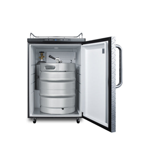 Summit Kegerator, 24" Wide, Black (SBC635MNKDPL)