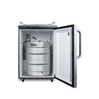 Summit Kegerator, 24" Wide, Black (SBC635MNKDPL)