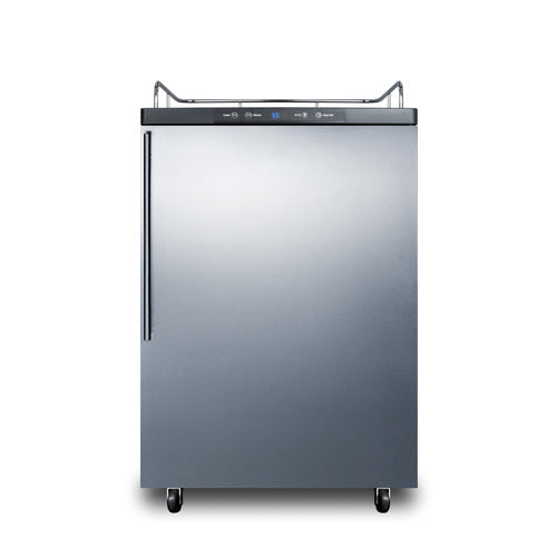 Summit Kegerator, 24" Wide, Black (SBC635MNKSSHV)
