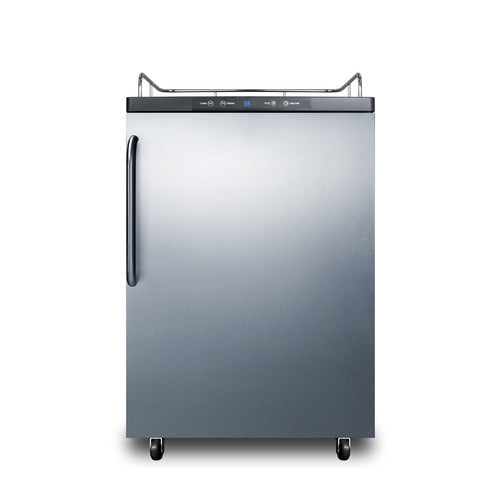 Summit Kegerator, 24" Wide, Black (SBC635MNKSSTB)