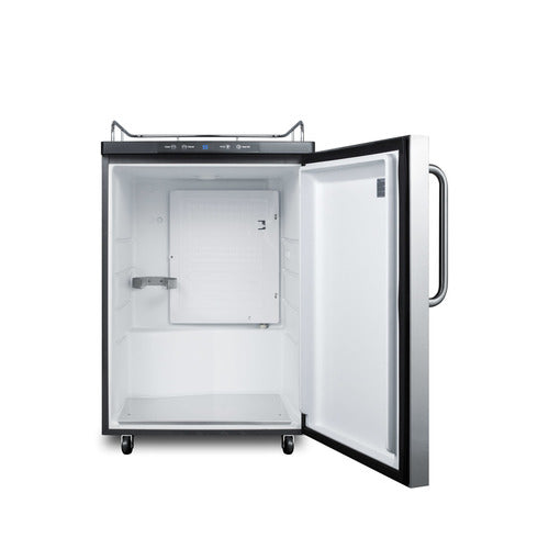 Summit Kegerator, 24" Wide, Black (SBC635MNKSSTB)