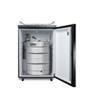 Summit Kegerator, 24" Wide, Black (SBC635MNK)