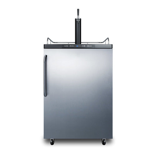 Summit Kegerator, 24" Wide, Black (SBC635MSSTB)
