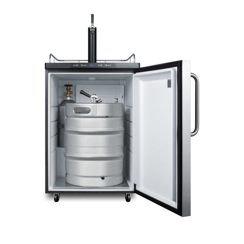 Summit Kegerator, 24" Wide, Black (SBC635MSSTB)
