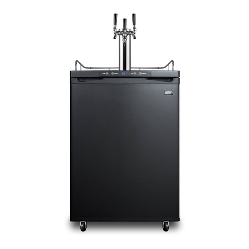 Summit Kegerator, 24" Wide, Black (SBC635MTRIPLE)