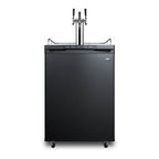 Summit Kegerator, 24" Wide, Black (SBC635MTRIPLE)