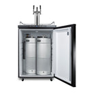 Summit Kegerator, 24" Wide, Black (SBC635MTRIPLE)