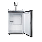 Summit Kegerator, 24" Wide, Black (SBC635MTRIPLE)