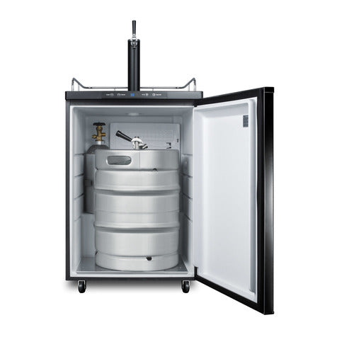 Summit Kegerator, 24" Wide, Black (SBC635M)