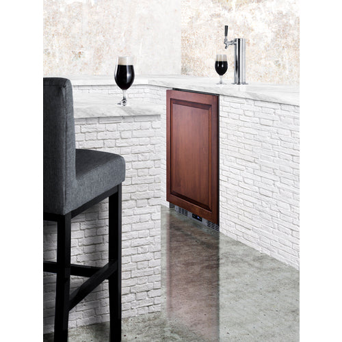 Summit Built-In Kegerator (Panel Not Included), 24" Wide, Stainless Steel (SBC682PNR)