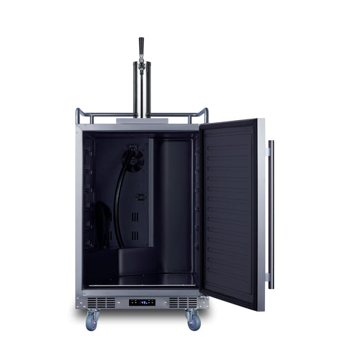 Summit Built-In Outdoor Beer Kegerator, 24" Wide, Stainless Steel (SBC683OS)