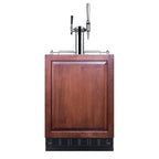 Summit Cold Brew/Nitro Kegerator (Panel Not Included), 24" Wide, Black (SBC7BRSIFCM2)
