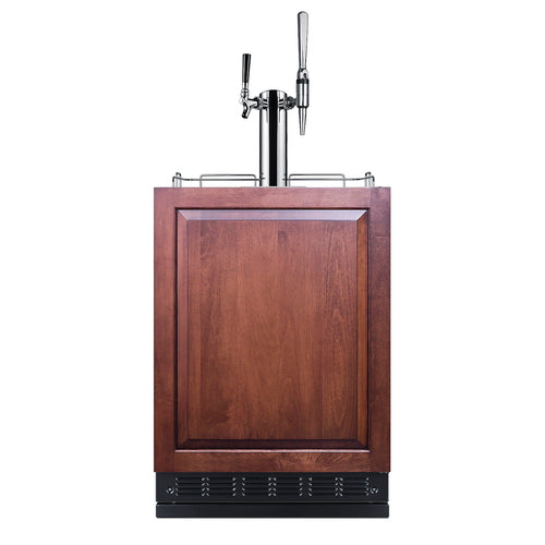 Summit Cold Brew/Nitro Kegerator (Panel Not Included), 24" Wide, Black (SBC7BRSIFCM2)