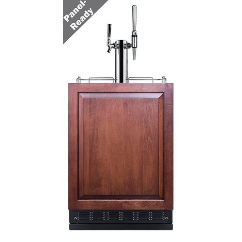 Summit Cold Brew/Nitro Kegerator (Panel Not Included), 24" Wide, Black (SBC7BRSIFCM2)