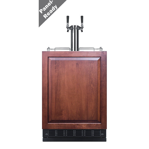 Summit Wine Kegerator (Panel Not Included), 24" Wide, Black (SBC7BRSIFWK2)