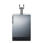 Summit Beer Kegerator, 24" Wide, Black (SBC7BRS)