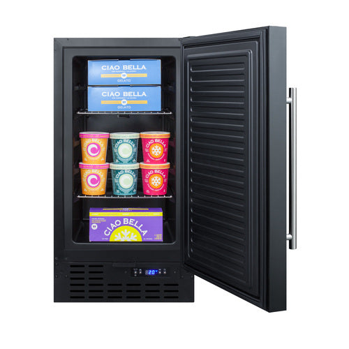 Summit 18" Built-In All-Freezer, ADA Compliant, Black (SCFF1842ADA)