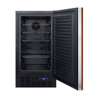Summit 18" Built-In All-Freezer, ADA Compliant (Panel Not Included), Black (SCFF1842IFADA)