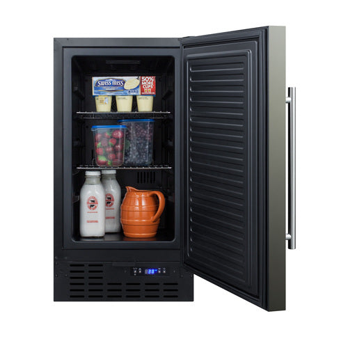 Summit 18" Built-In All-Freezer, ADA Compliant, Black (SCFF1842KSADA)