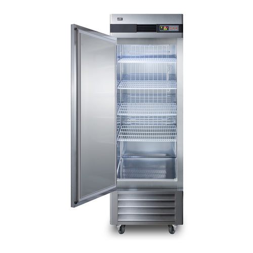 Summit 23 Cu.Ft. Reach-In All-Freezer, Stainless Steel (SCFF237LH)