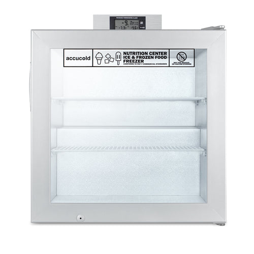 Summit Compact All-Freezer, Gray (SCFU386NZ)