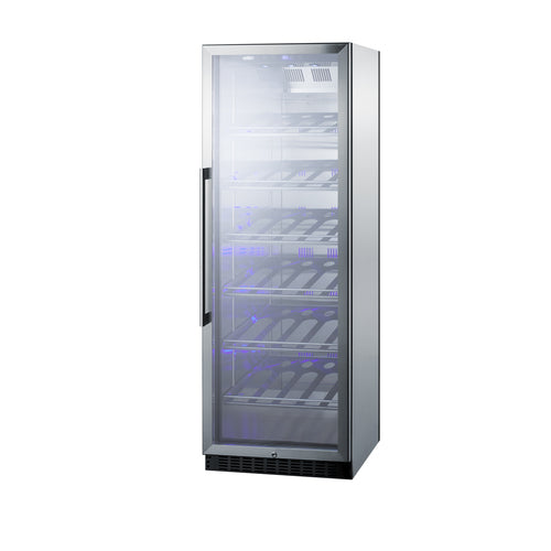 Summit Single Zone Commercial Wine Cellar, 24" Wide, Stainless Steel (SCR1401CHCSS)