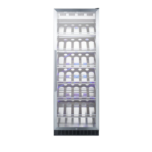 Summit Single Zone Commercial Wine Cellar, 24" Wide, Stainless Steel (SCR1401CHCSS)