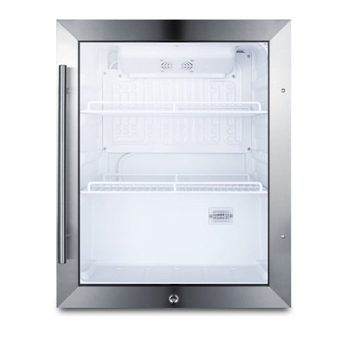 Summit Compact Beverage Center, Stainless Steel (SCR314LCSS)