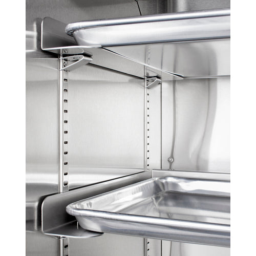 Summit Built-In Mini Reach-In Beverage Center with Dolly, 24" Wide, Black (SCR610BLRI)