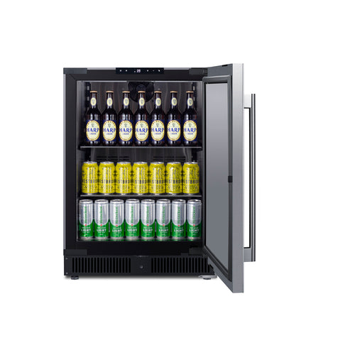 Summit Built-In Beverage Center, 24" Wide, Stainless Steel (SCR610BLSDCSS)