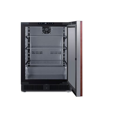 Summit Built-In Beverage Center (Panel Not Included), 24" Wide, Black (SCR610BLSDIF)
